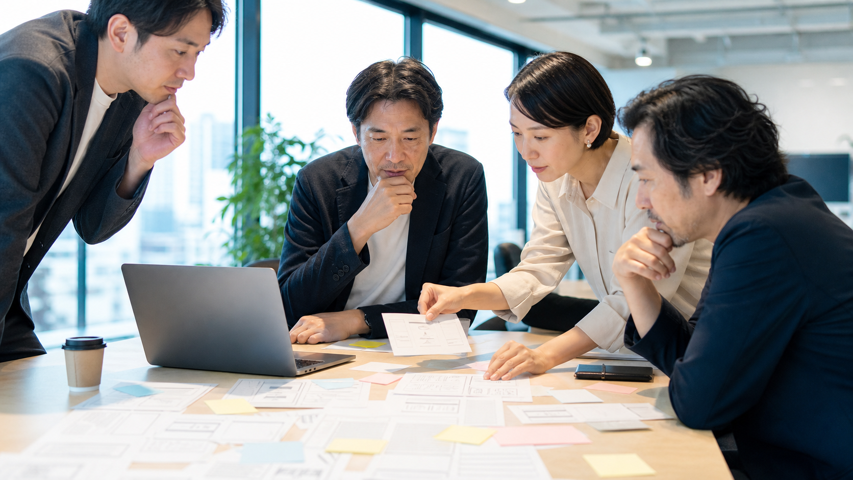 企業サイトの構造化データと品質チェックを確認する担当者のイメージ