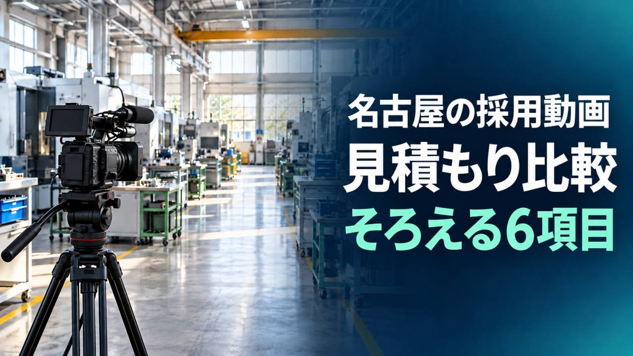 名古屋で採用動画の見積もりを比較するには？金額以外にそろえる6項目