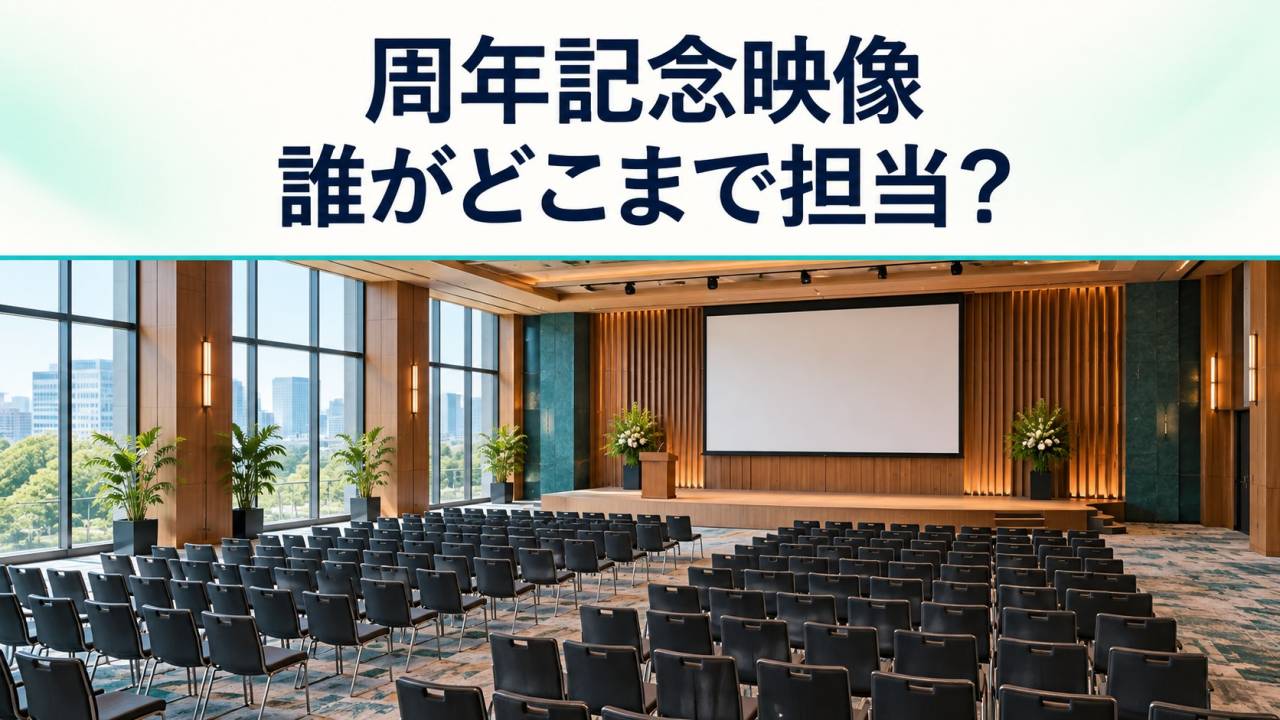 名古屋で周年記念映像を依頼するとき、誰がどこまで担当する？発注前の確認表