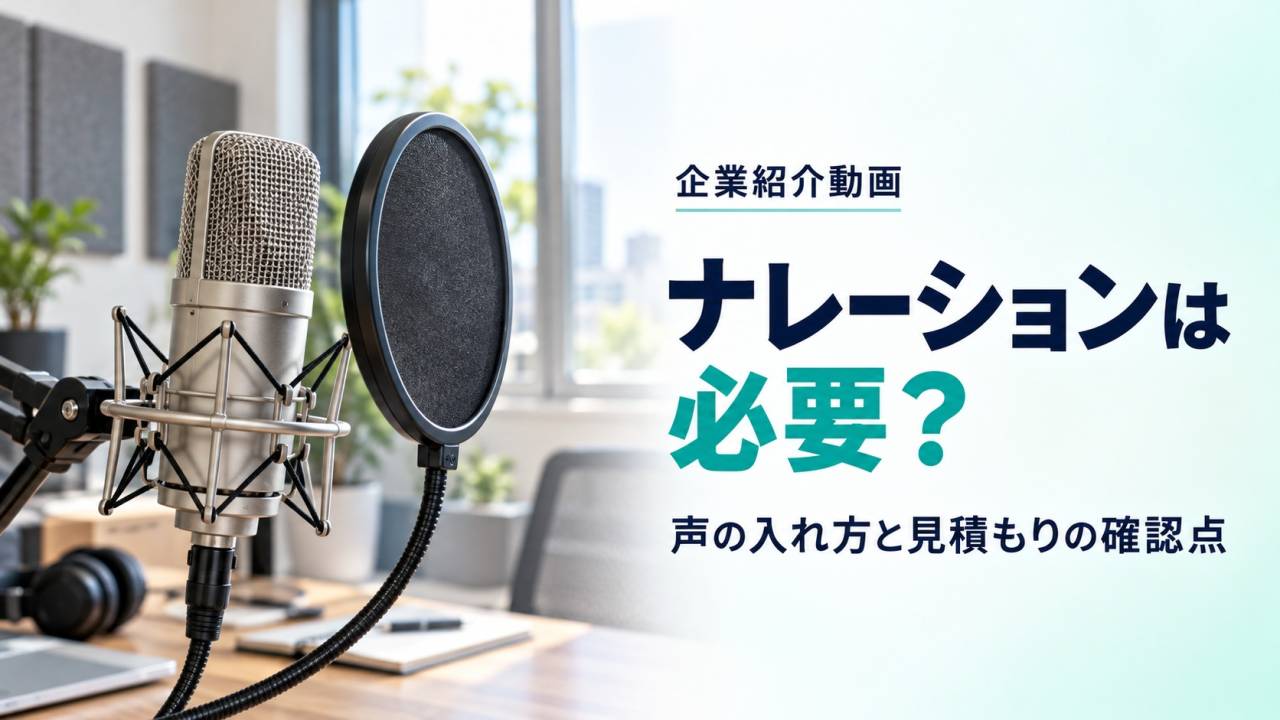 名古屋で企業紹介動画を依頼するとき、ナレーションは必要？声の入れ方と見積もりの確認点